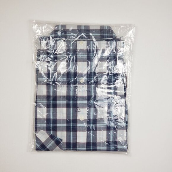 UNTUCKit Sorbo Shirt Women's 6 Cotton Button Up Blue White Red Plaid Regular Fit - Picture 13 of 16